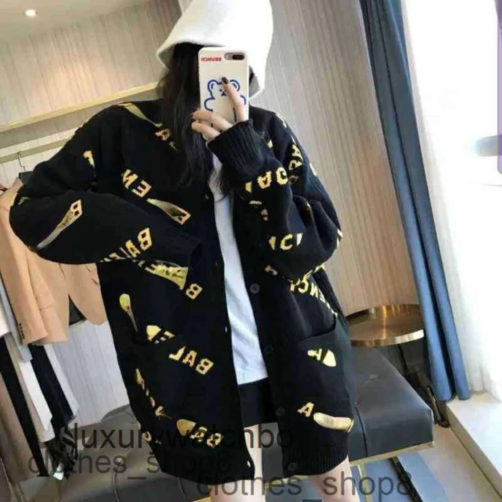 Дизайнер -дизайнерские дизайнеры мужского универсального свитера Paris Balencigas New Hoodies Home Women Fashion Letter Letter Kind Cardigan Fe Kzao