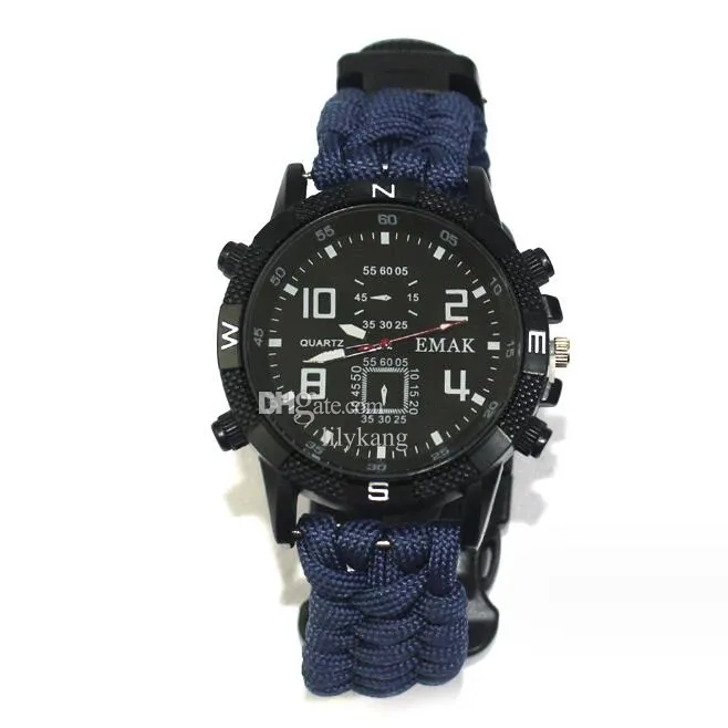 Tactical Survival Watch Armband 10 In 1 AuBenausrustung Mit Roter Laser Taschenlampe Von 6 02 DHgate