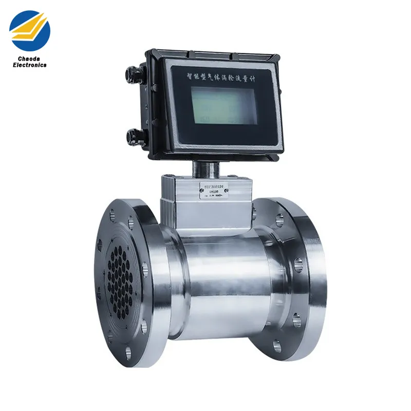 4-20 Ma RS485 Modbus Butane N2 Turbine Flowmeter Digital Gas Flow Control LPG Flow Meter