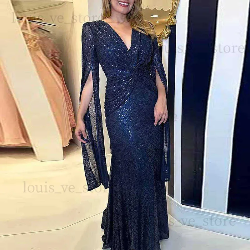 Women's Velvet Maxi Dress With Twist Front & Slit - Wedding Guest & Fall Dress