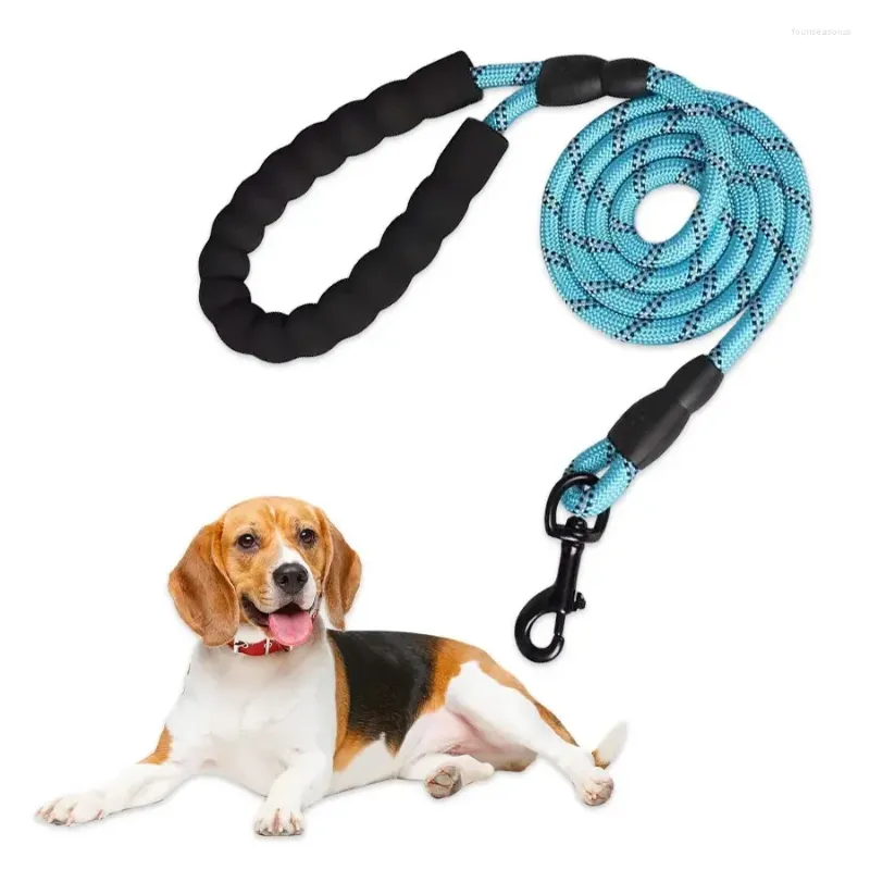 Colliers de chien 1 PC corde de traction pour animaux de compagnie chaîne en nylon réfléchissante anti-collision rênes de petite et moyenne taille