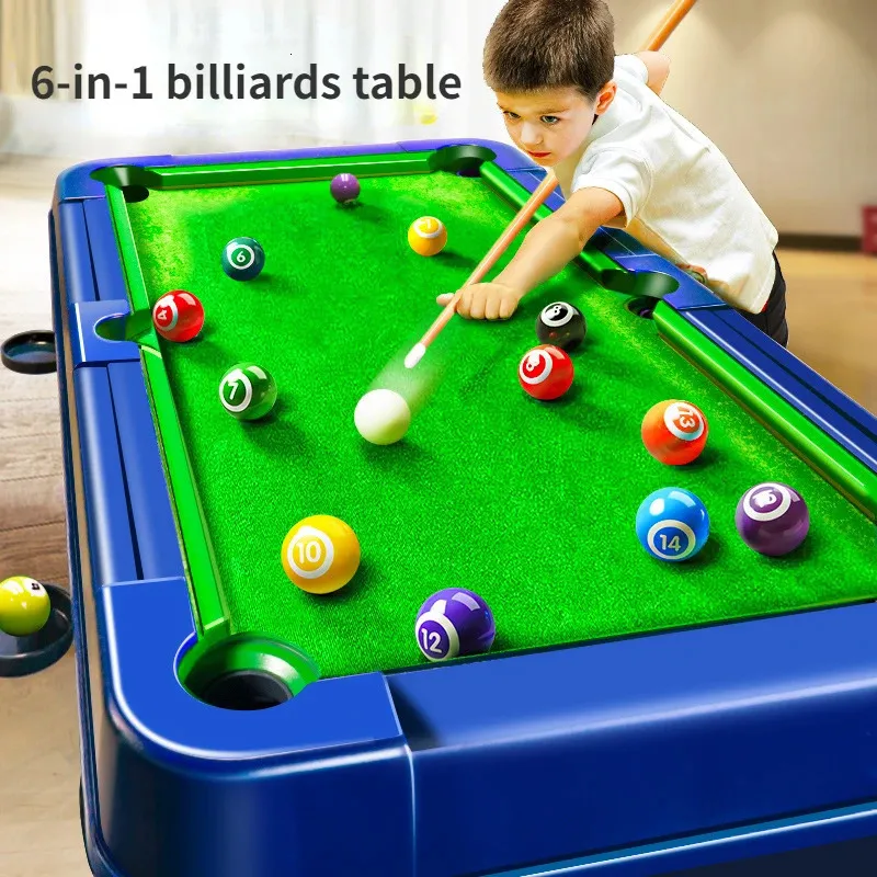 Biljardbord Brädspel Billiards Snooker Toy Children Home Party Table Sports Game Barn Parent Child 6 slags lek gåvor leksaker 231213