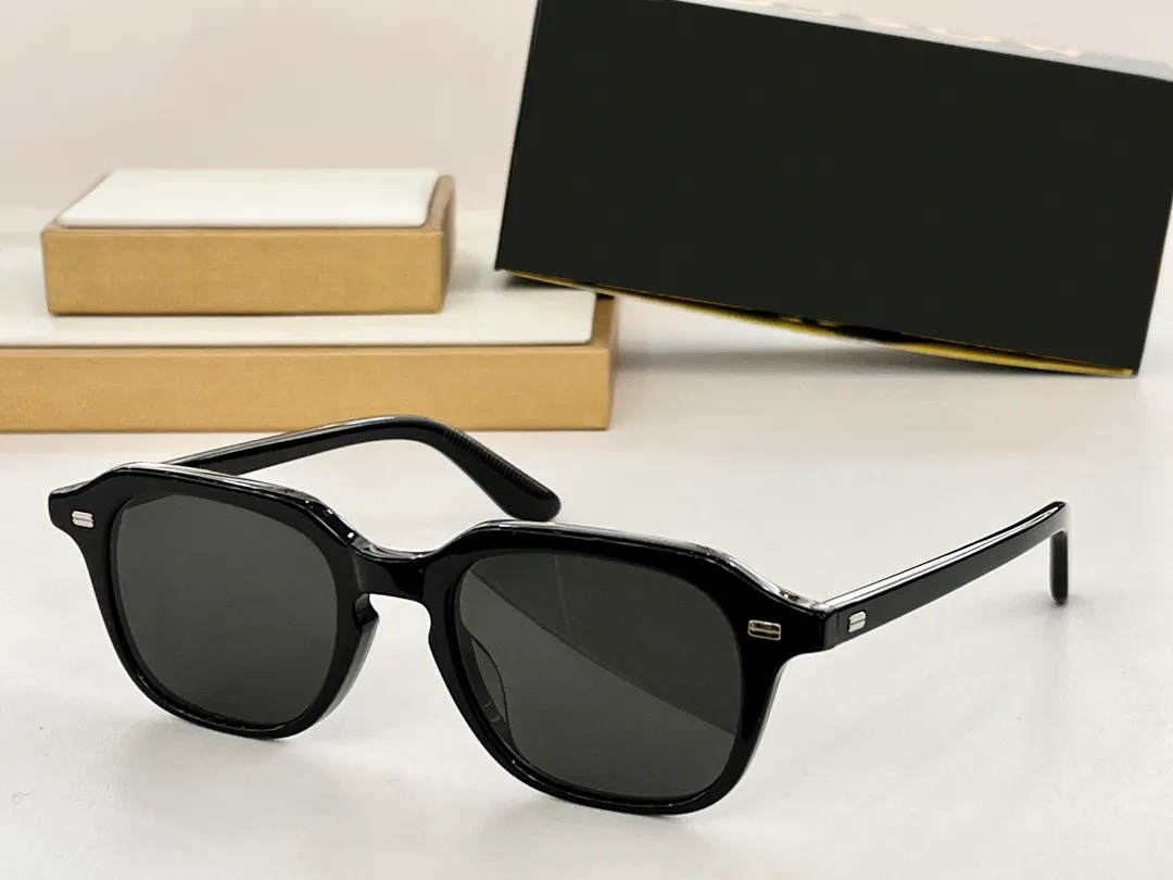 Mode-Sonnenbrille für Männer und Frauen, Sommer, GARKES, Designer, beliebt, High Street, Outdoor-Stil, Anti-Ultraviolett, Retro-Platte, Acetat, quadratisch, voller Rahmen, zufällige Box