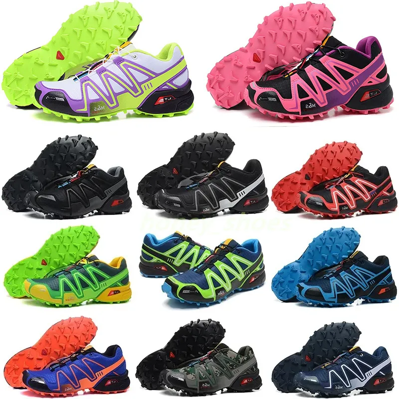 Üçlü Siyah Hız Çapraz 3.0 Koşu Ayakkabı Beyaz Mavi Kırmızı Sarı Yeşil Hızlı Hızlı 3 Erkek Kadın Eğitmenler Açık Hava Spor Spor ayakkabıları kutu H0111