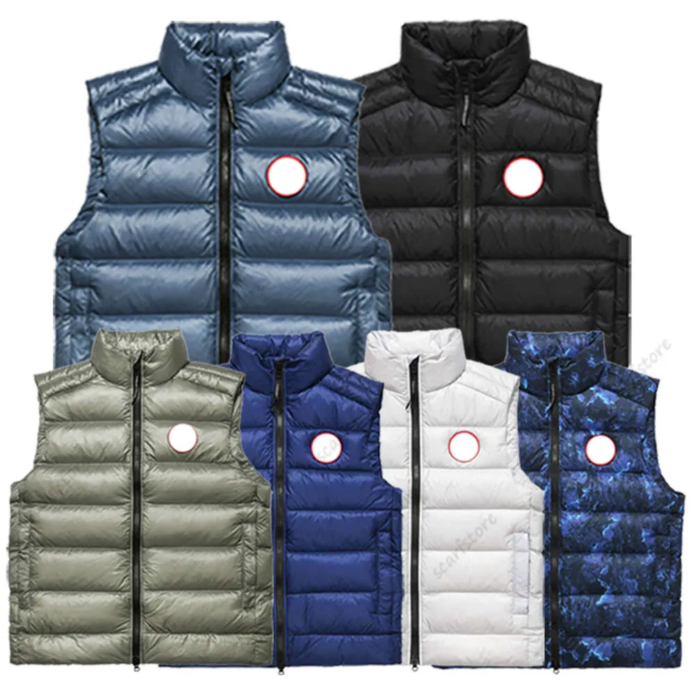 Vêtements de créateurs Top Quality Canada Crofton Mens Gilet White Duck Down Down Veste Casual Winter Body plus chaude femme Viete Ladys Gilet Highend Gilets Outwear Coat