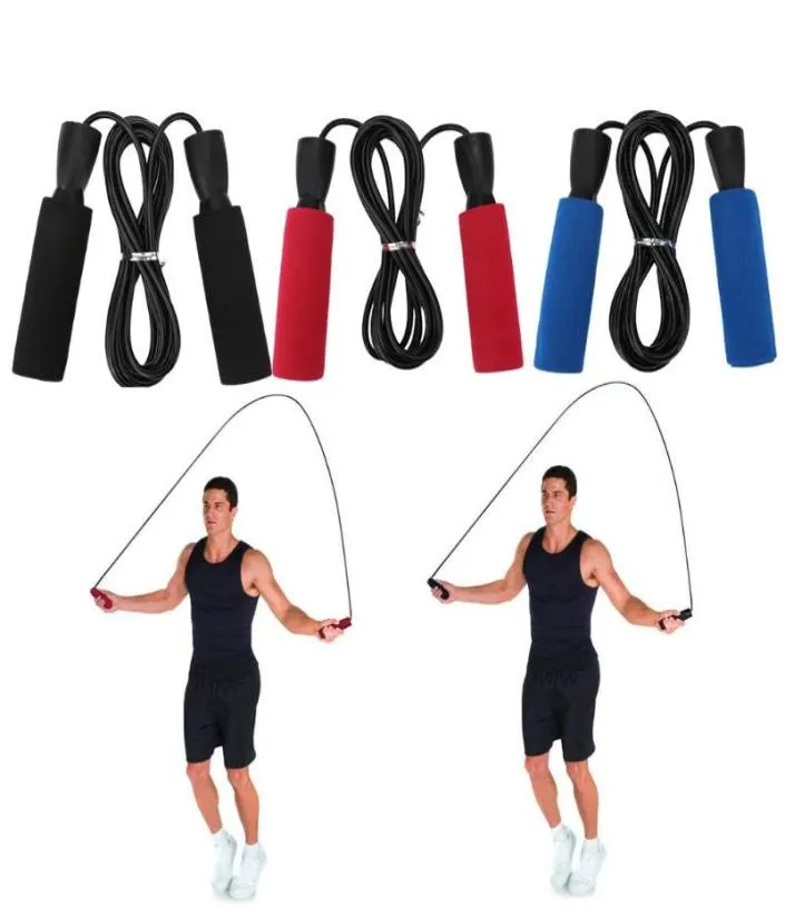 Speed ​​Hoppning Jump Rope Justerbar Sports Do Weight träning Gym CrossFit Fitness Equipment7195735