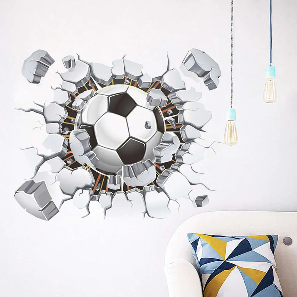 the Explosion of the the Living Room Bedroom Background Football Stickers Football Club Decorative Stickers