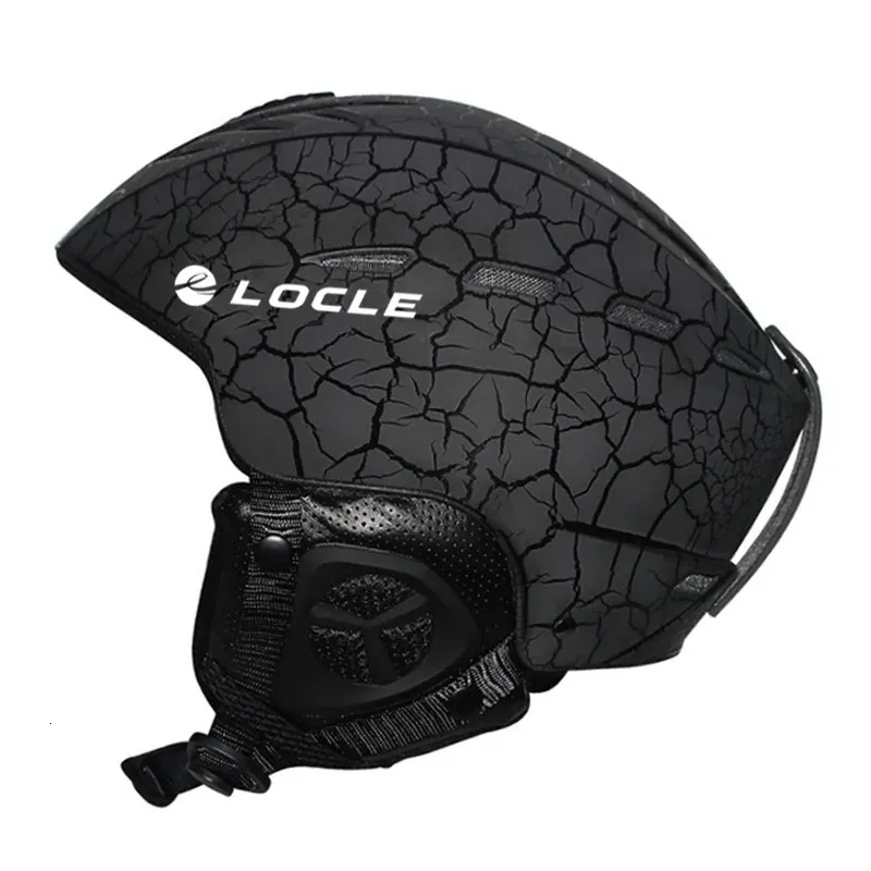 Skibrille LOCLE Professioneller Skihelm Männer Frauen Kinder Schnee Skaten Snowboard Schneemobil Skateboard Größe 52 61 cm 231214