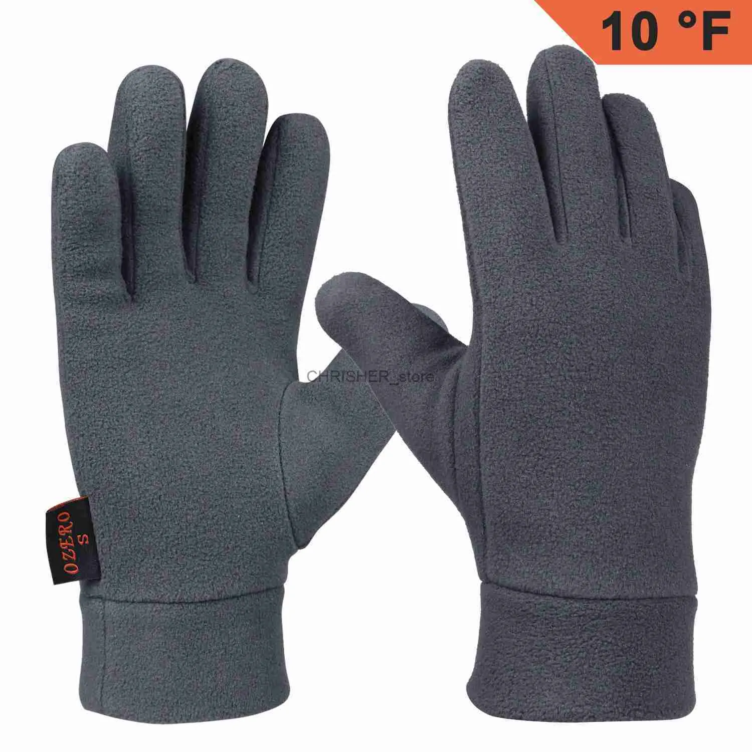 Mão pé mais quente OZERO unisex inverno lã luva dedo cheio quente esqui snowboard mitten tempo frio à prova de vento correndo touchscreen luvas de ciclismol23118