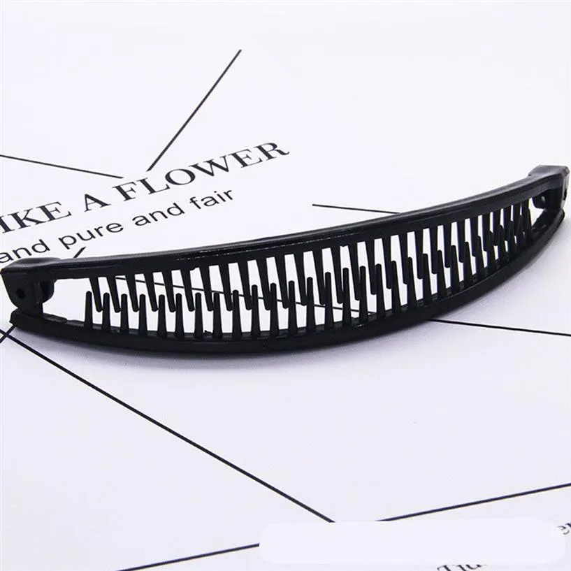 New Hair Claws Clip Fish Shape Banana Barrettes Black White Hairpins Hair Accessories For Women Clamp301a