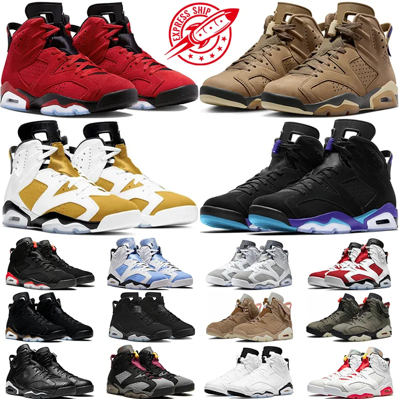 Mężczyźni kobiety Jumpman 6 6s Buty koszykówki Toro Bravo Aqua Brown Kelp Odwrotne Oreo żółte ocher fajne szary czarny w podczerwieni Treakers