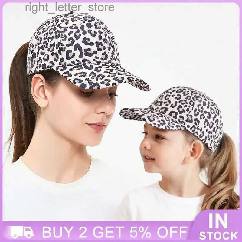 Gorras de béisbol Gorra de béisbol para padres e hijos Protector solar de verano Gorra con estampado colorido con agujero Cola de caballo Viaje transpirable Ciclismo Gorra de béisbol YQ231214