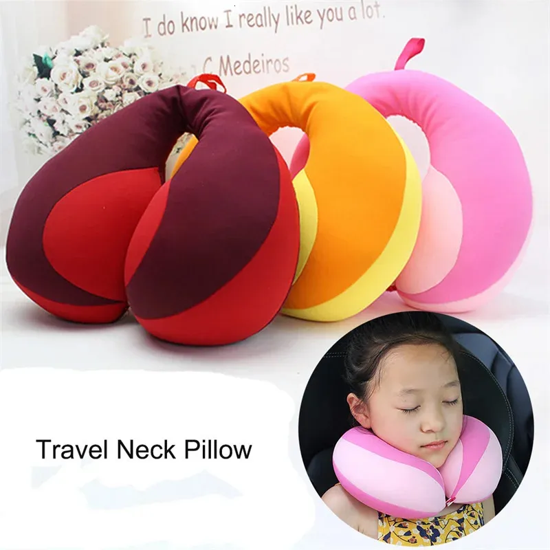 Keepsakes Baby Pillow Borns Travel Neck Pillow U-Shape For Car HeadRest Air Cushion Children Car Seat Head Support Baby Accessories 231213