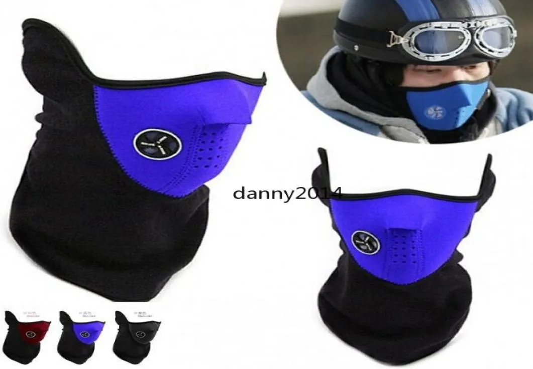 Half Face Mask Unisex Winter Warm Dustproof Windproof Fleece Neck Warmer Ski Mask för utomhussportcykel Motorcykel5759568