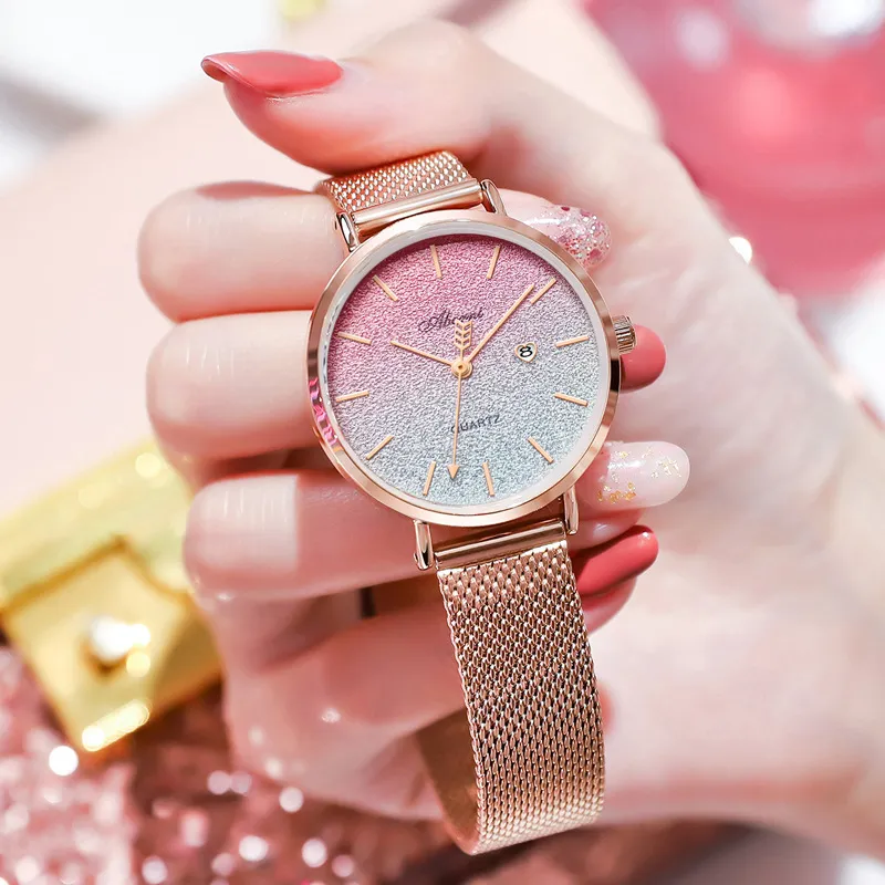 Ny gradient Women's Watch Starry Sky Quartz Watch