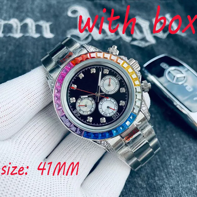 Erkekler Diamond Watch Luxury Watch Tasarımcı İzle Ünlü Marka İzle Moissanite Watch 41mm Kauçuk Paslanmaz Çelik Kayış Moda Lüks Elmas İzle Erkekler Naviforce