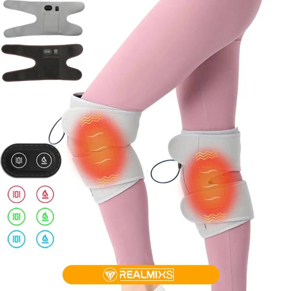 Waist Tummy Shaper Electric Heated Warm Knee Pad Brace Vibration Massager Support Therapy Device Arthritis Joint Therapeutic Anti Pain Relief Care 231214