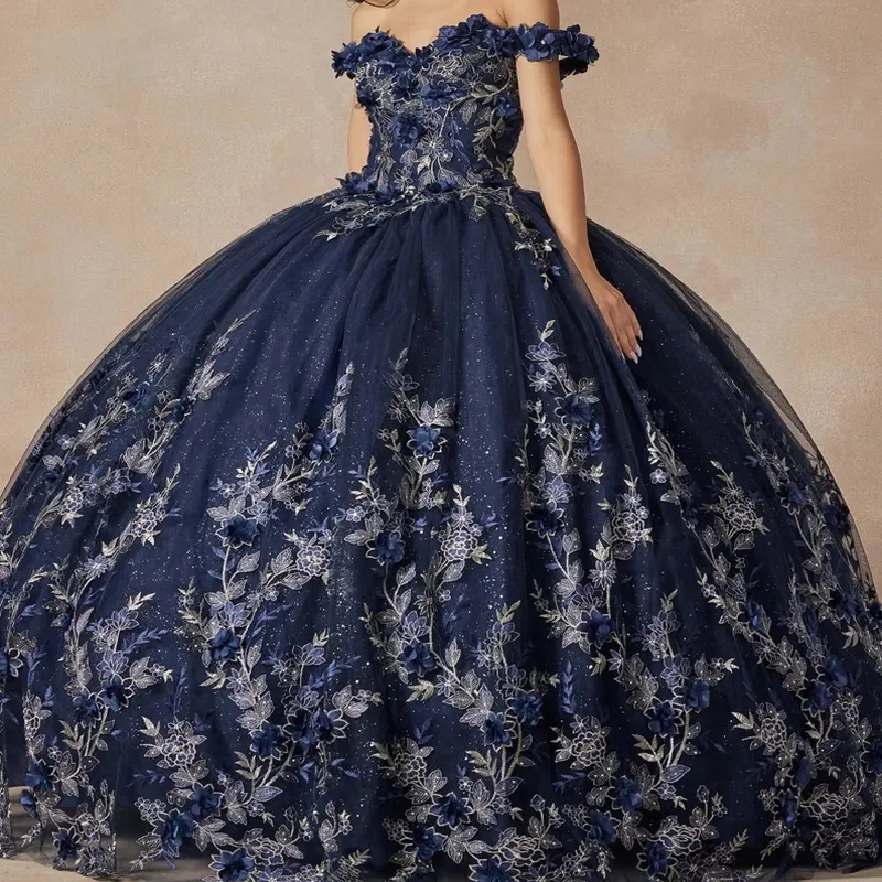 Lavender Quinceanera Abiti Abito da ballo senza maniche da spalla Corce in pizzo Applique Vestidos Para XV ANOS 15 DE