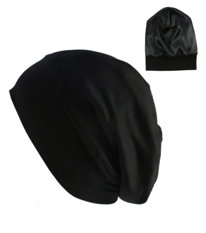 Chapéu de turbante de algodão elástico cor sólida feminino lenço de cabeça gorro interno hijabs boné muçulmano cabeça envoltório femme envoltório quimio beanieskull caps4476947