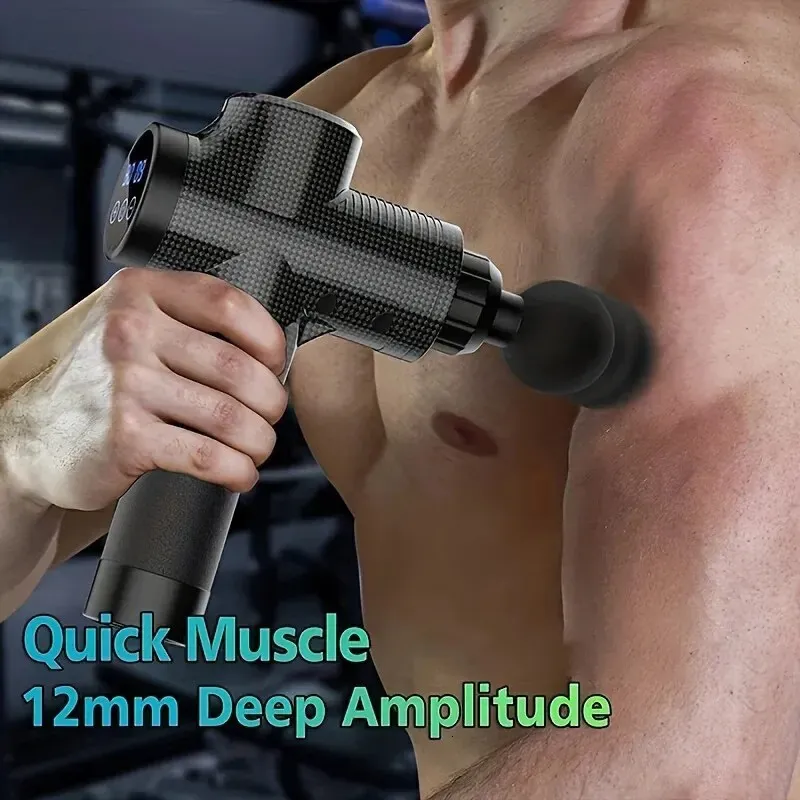 Full Body Massager Level 30 Massage Gun Fascia Deep Muscle Relaxation Body Neck Massage Machine Electric Fitness Equipment Noise Reduction for Men and