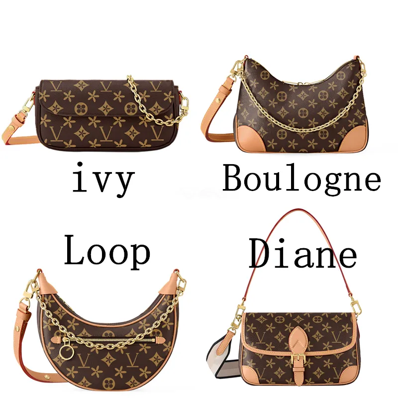 Designer Leather Crossbody Bag Classic M45985/M46386 Diane Baguette