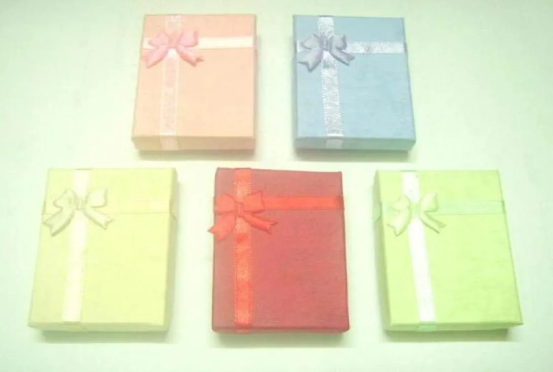 24pcslot 5x7x16cm Mix Colors Jewelry Gift Boxes For Pendant Packaging Display BX391424008729293