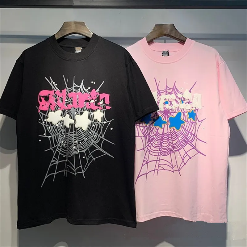 Men's T-shirts Spider 555 Shirt Short Sleeve Tee Men Women
