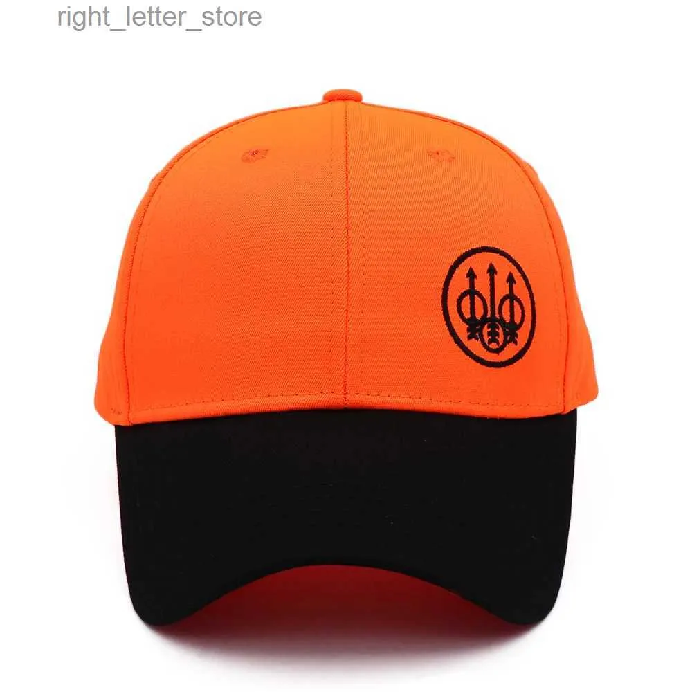 Boll Caps 2021 Nya Leita Gun Men and Women Outdoor Tactical Baseball Cap Fashion Brodery Fluorescerande orange Hat YQ231214