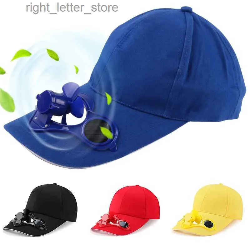 Casquettes de baseball En plein air hommes femmes été casquette de Baseball créative avec panneau solaire alimenté ventilateur de refroidissement Protection solaire chapeaux gorras para mujer YQ231214