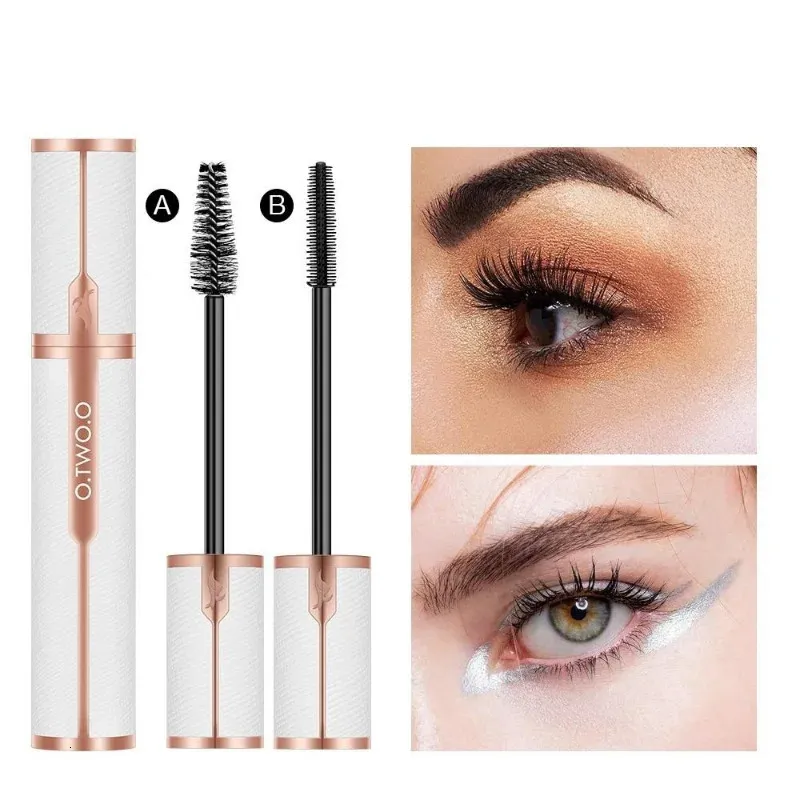 Mascara Waterproof 4D Silk Fiber Curling Volym Lurar Tjocklängning Nourish Eyelash Högkvalitativ smink 231213