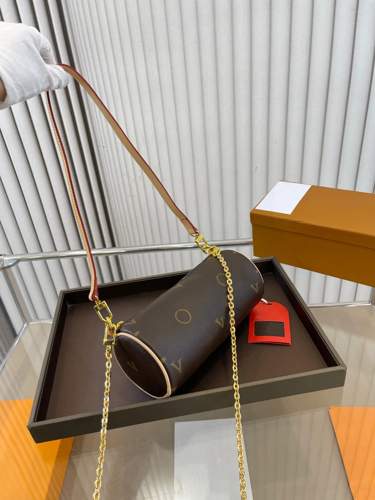 Top Luxury Designer Medieval Pen Holder Bag Chain Bag Women's Crossbody Bag Handbag Shoulder Bag Makeup Bag Purse 20CM