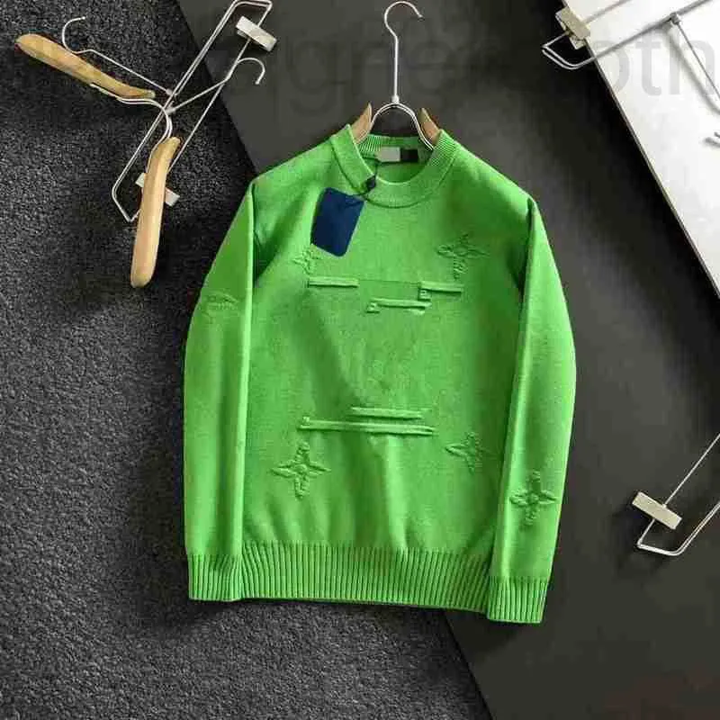 Herrtröjor Designer Luxury Designer Jacquard Crew Neck Sweater Fashion Märke Streetwear Sweater Letter Designe Trend Colorful M-5XL F2C9 1or5