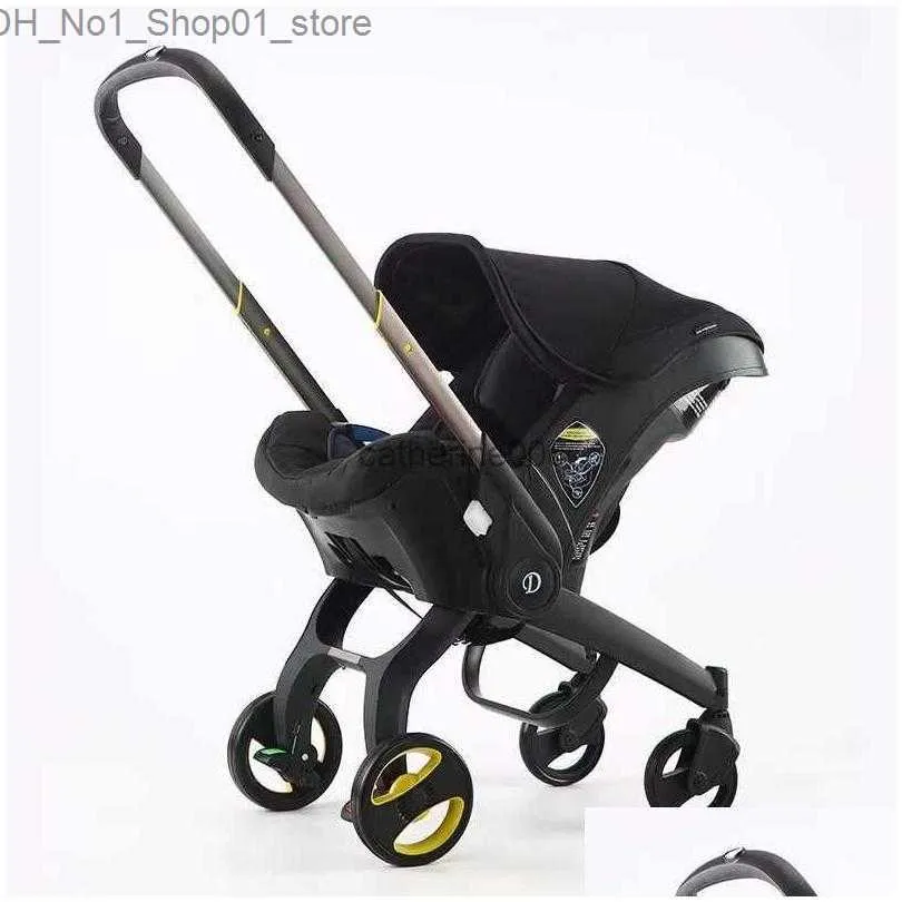 Коляски # Коляски Детские коляски Автокресло для новорожденных Коляски для младенцев Детская коляска безопасности Легкая 3 в 1 система путешествий Drop Delivery Kids Otvxc Q231215