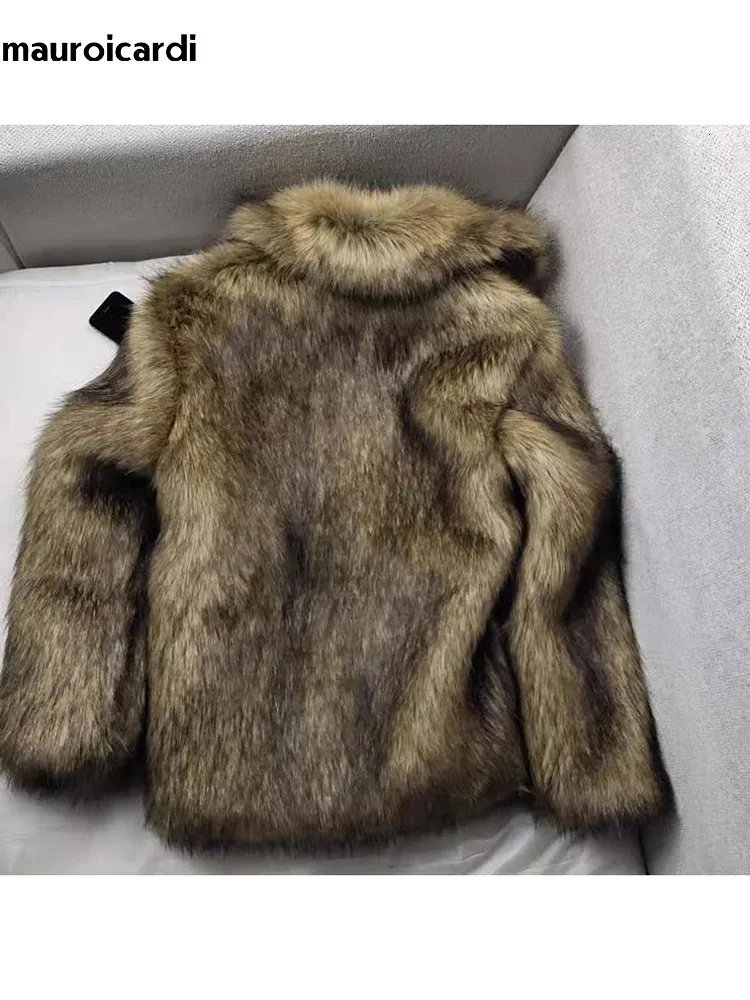Mens racoon coat top