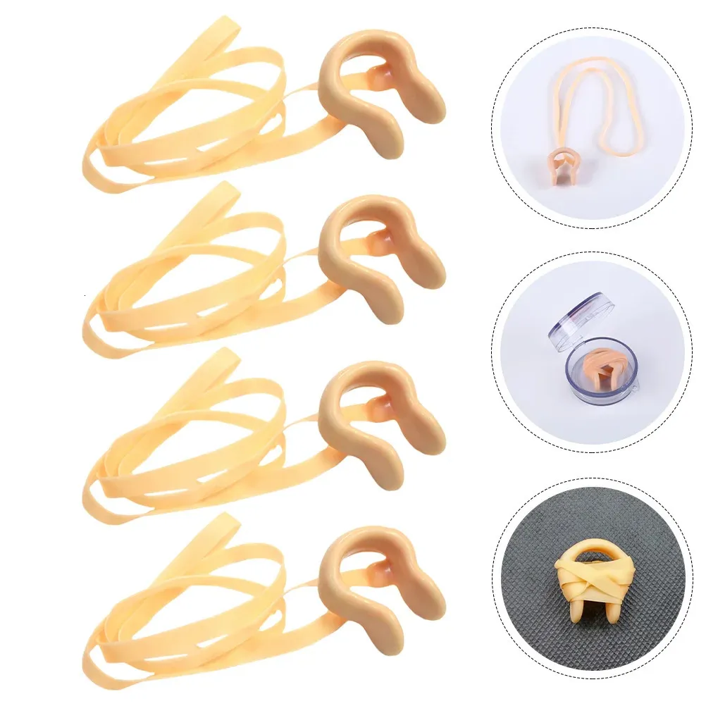 Nose clip Nose Clip with Cord Latex Clips Professional Swimming Sturdy Clamps Plugs Replaceable Swimmers Wear-resistant Kids Gel 231213