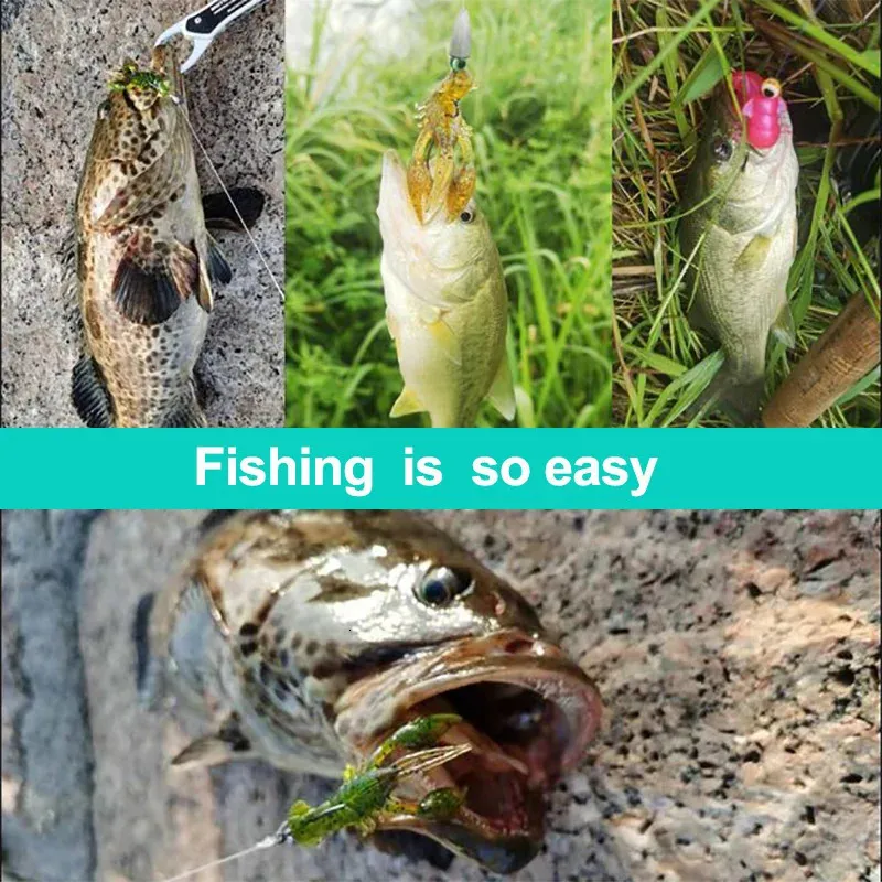 Baits Lures Soft Lure Artificial Bait Shrimp Lobster Crayfish Worm Shad Eel  Needfish Swimbait Jig Head Fishing Tackle Accessories 231214 From Bei09,  $22.6