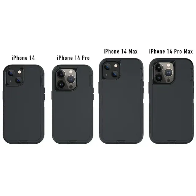 3in1 Armor Hybrid Cajas de teléfono celular resistentes Funda de defensa resistente para iPhone 12 13 14 15 Pro Max Samsung S22 S21 Cubierta a prueba de golpes 22 LL