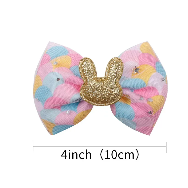 Baby Barrettes Girl Bow Hairpin Gradient Grosgrain Ribbon Hair Bows kids heart stars Bow Hairclips For Children Hair Accessories M2095