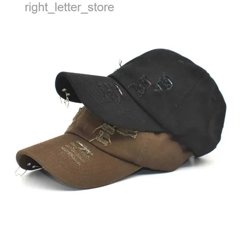 Шарные шапки осень высококачественная регулируемая бейсбольная шляпа с кольцом на открытом воздухе спортивная крышка для женщин для женщин, модная шляпа Cacquette Snapback yq231214