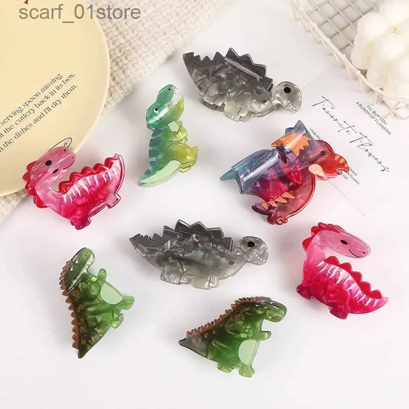 Headwear Hair Accessories Cute Creativity Animal Dinosaur Resin Hair Cl for Women Girl Tren Y2k Funny Hair Clip 2024 NEW Headwear INS Hair AccessoriesL231214