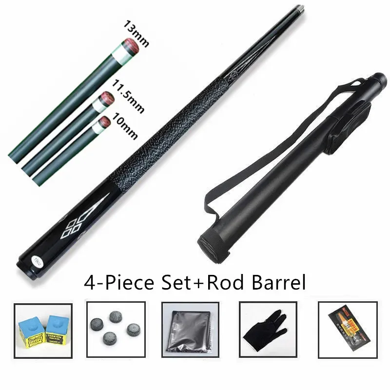 Tacos de bilhar 95mm 115mm 1m 1 pc 12 split cue fibra de carbono piscina vara material tecnologia acessórios de bilhar 231213