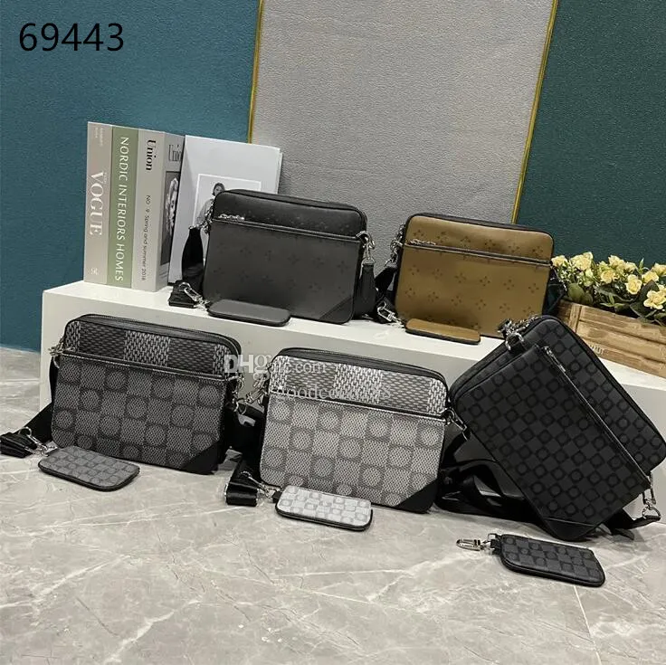 Lyxdesigners väska män messenger väskor plånbok man totes väska crossbody väska omvänd duk set läder axel kamerapåse med handväska koppling handväskor ryggsäck 694430