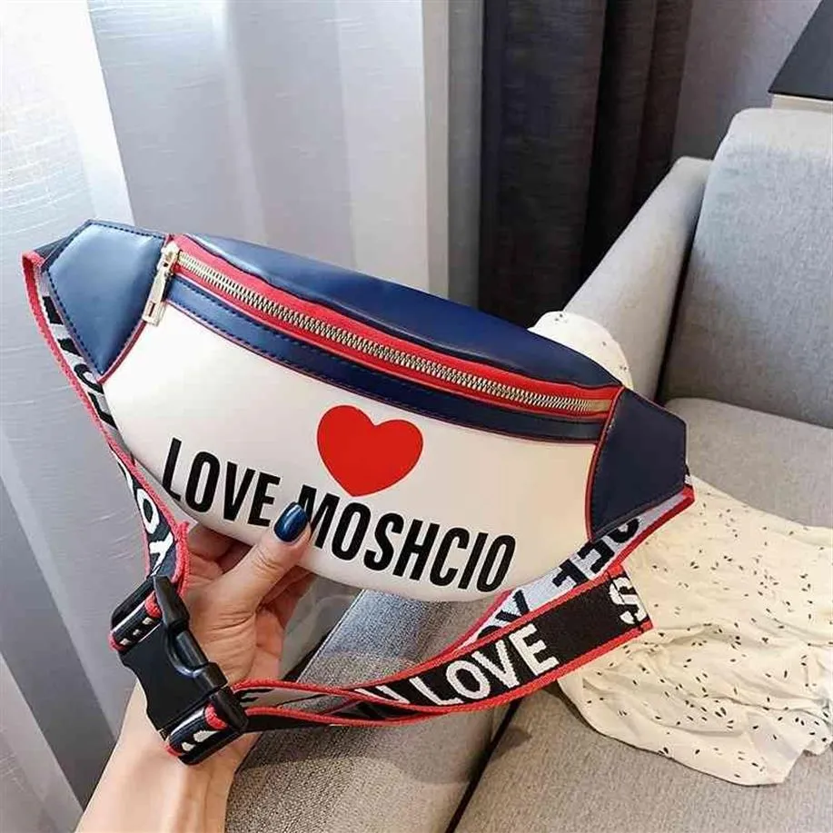 Leather Fanny Pack Women Large Capacity Waist Pack Fashion Letter Panelled Waist Bags Leather Belt Bag Multi-function Chest Bag T2208d