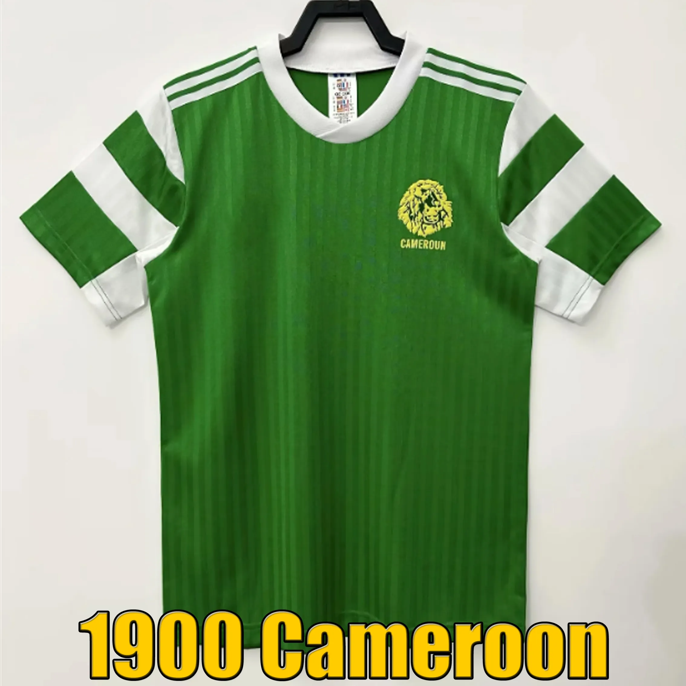 Wydanie z Kamerunu z 1990 r. Koszulka domowa Milla Tataw Soccer Jersey Vintage Football Shirt Classic Kit