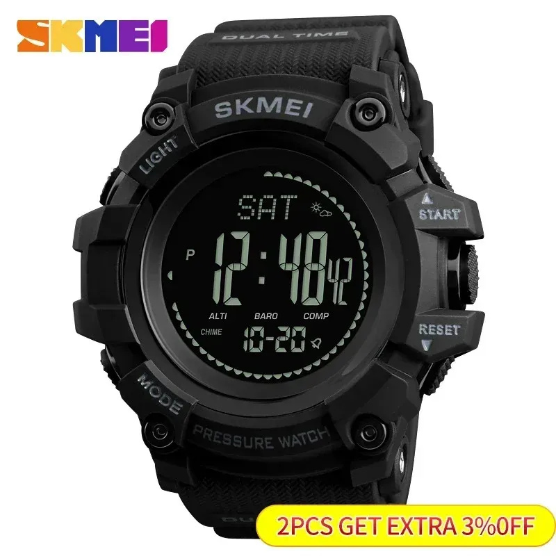 Wristwatches SKMEI 1358 Altimeter Weather Tracker Waterproof Reloj