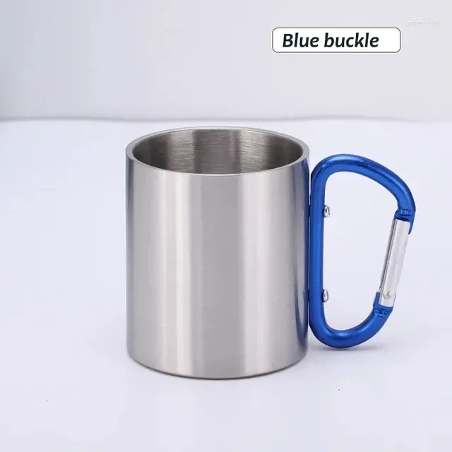Stainless Steel Camping Cup with Carabiner Hook Mountaineering Buckle for  Camping Hiking - China Camping Cup and Carabiner Mug Cup price