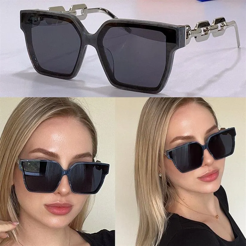 Nuevo estilo de espectáculo Z1481E mujer masculina Gafas de sol Marco cuadrado único Negro Anteojos para mujer Protección UV Calidad superior Caja original252E