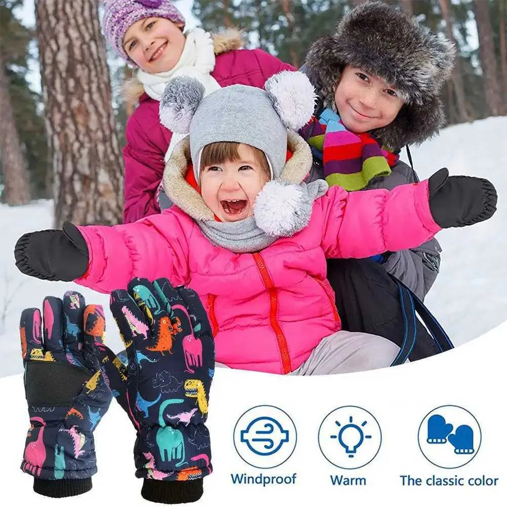 Gants de ski enfants neige antidérapants