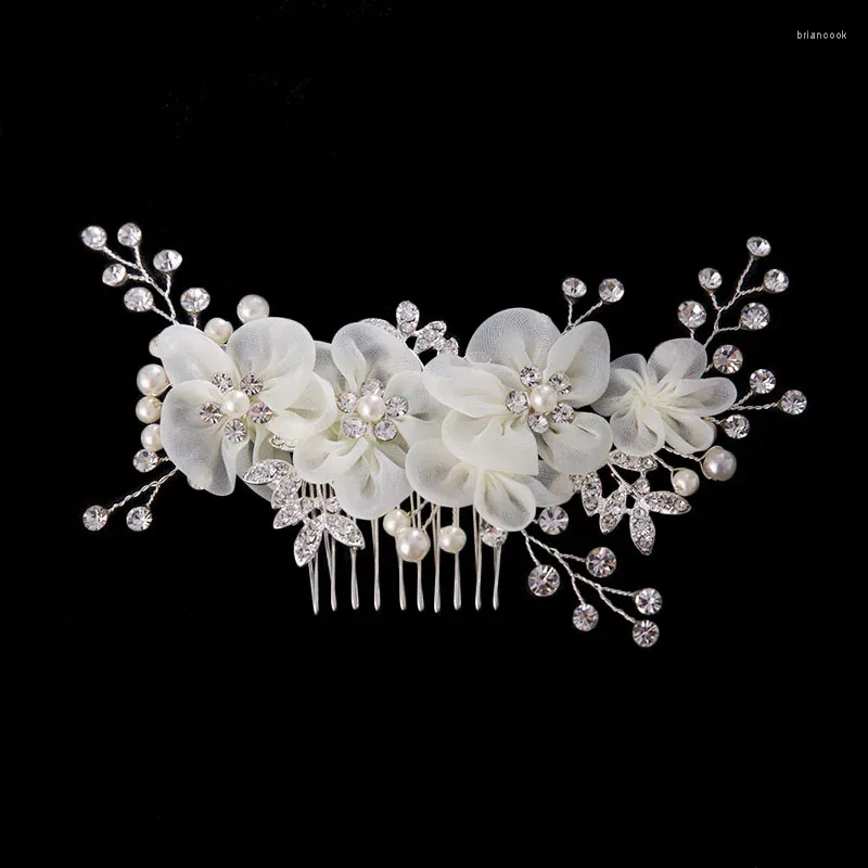 Hair Clips White Flower Comb Fantastic Accessories Costume Party Headdress