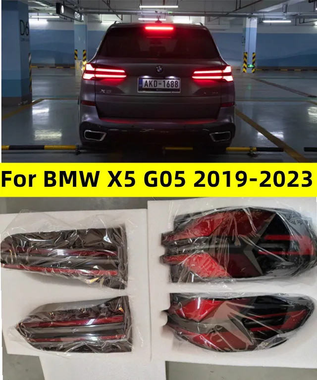 Ensemble de feu arrière pour BMW X5 X5, feux arrière dynamiques de démarrage d'animation 20 18-2023 G05, feu de freinage arrière LED